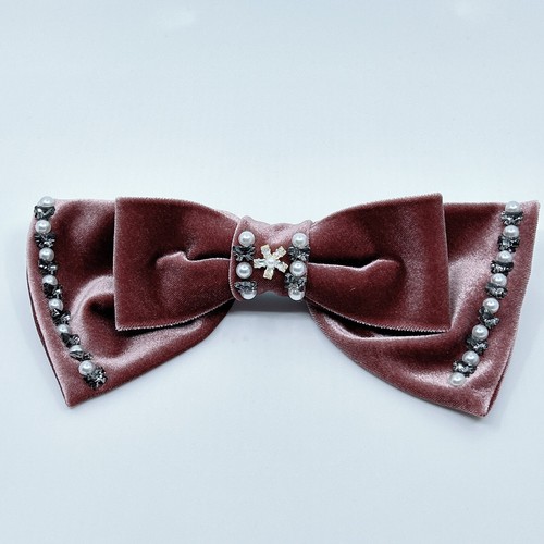 Haarschmuck samtschleife mit - samtschleife,