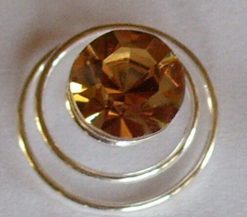 Curlie strass topaz - 6, 8